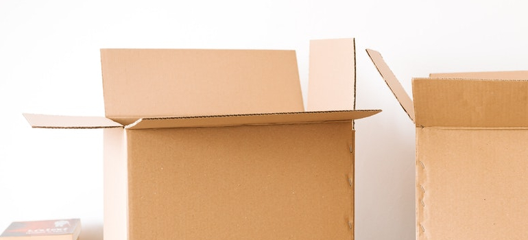 a cardboard box