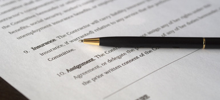 Contract with a signature
