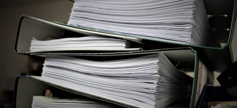 Many registers stacked on top of each other
